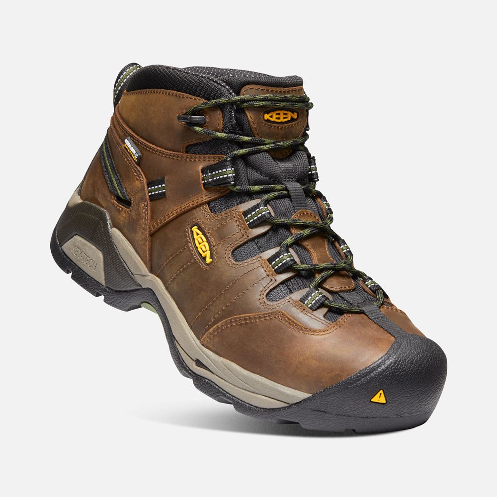 Keen Trekking Bot Erkek Kahverengi - Detroit Xt Waterproof (Steel Toe) - Türkiye JTRG76039